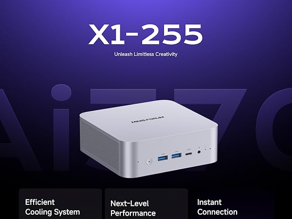 【美品】MINISFORUM AI X1 ミニPC Ryzen 7 255 Minisforum AI X1