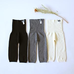 くらしきぬ　ゆったりはらぱんLL~3L ハーフ　ウール・シルク腹巻き グレー シルク&ウール はらぱん(腹巻パンツ) ロングタイプ – くらしきぬ