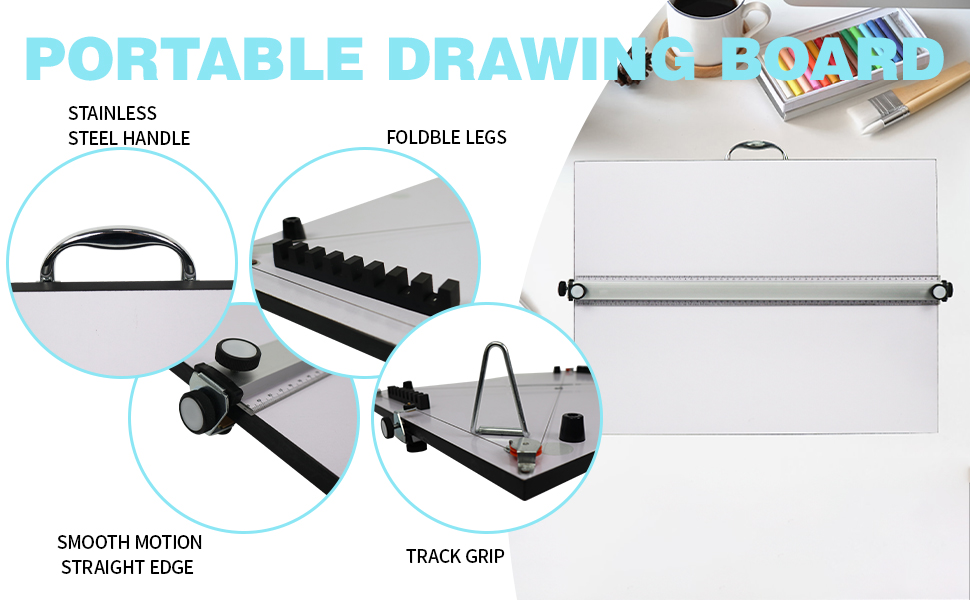 Amazon.com : DOLEMODUO Portable Drafting Board, 23