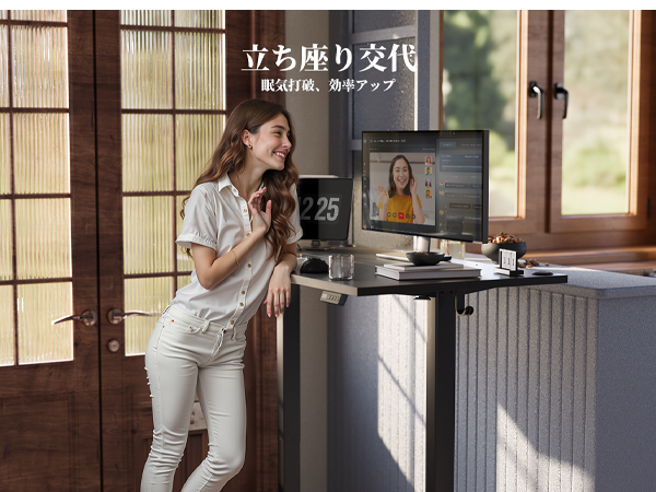 Amazon | Claiks 昇降デスク 初心者向け スタンディングデスク
