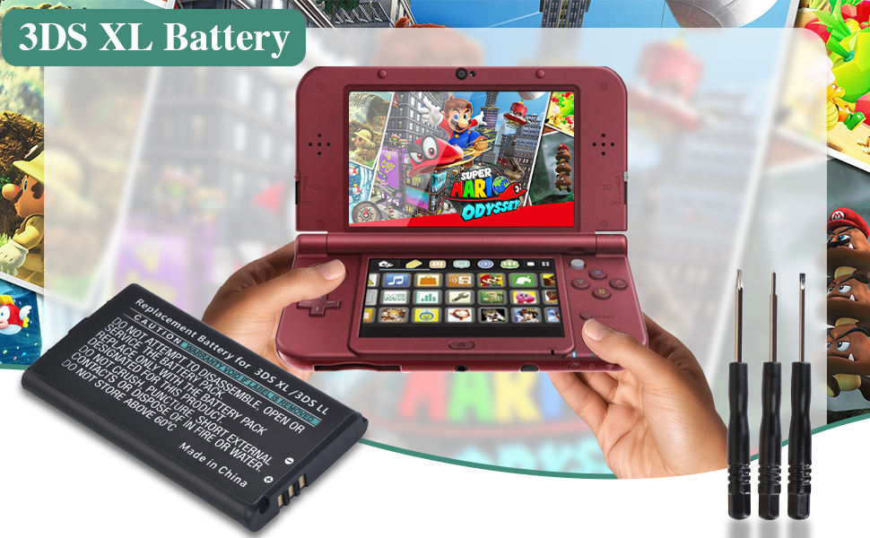 Hisewen 3DS XL Battery, SPR003 Replacement Lithiumion