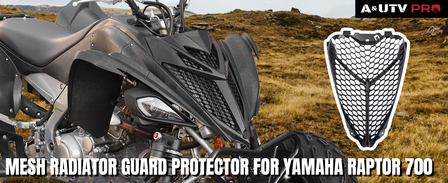 mesh radiator guard protector for yamaha raptor