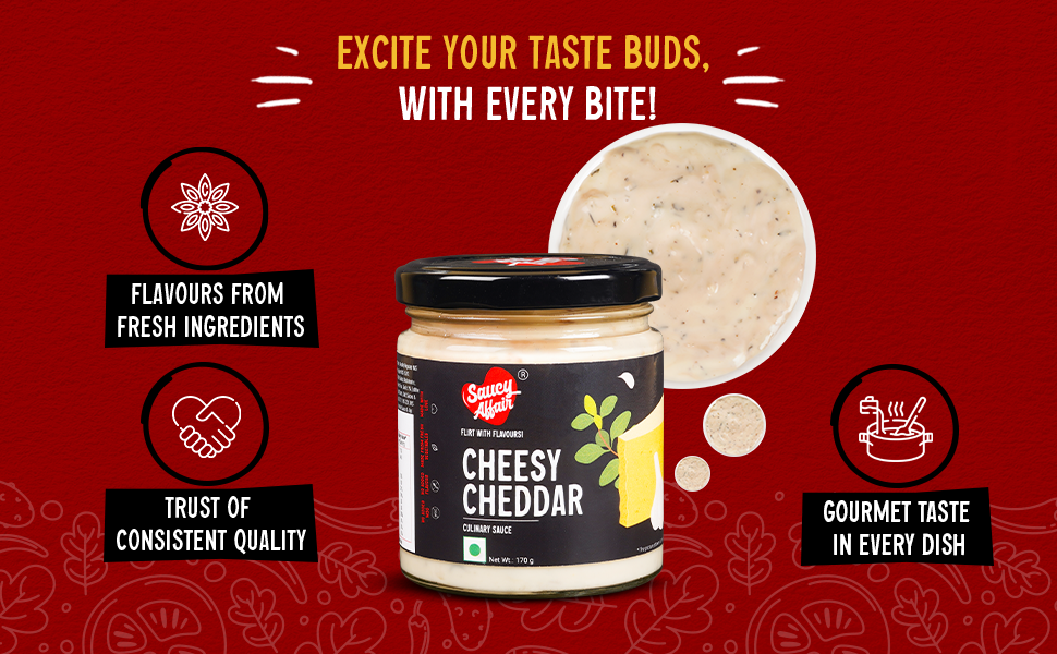 Saucy Affair Cheesy Cheddar Sauce Cheese Sauce Pasta Sauce Pizza