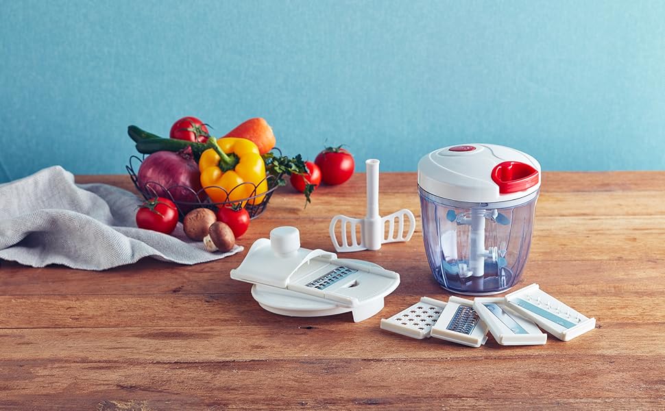 多機能フードチョッパー 5種の刃付き 多機能フードチョッパー 5種の刃付き