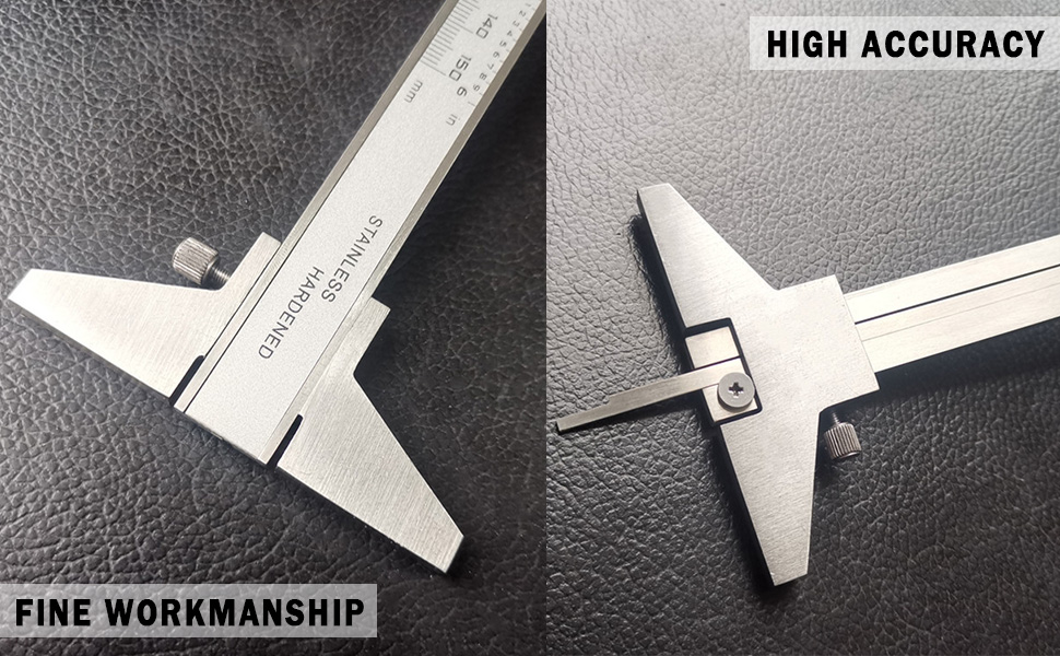 Caliper Depth Base, 7 x 0.8 x 3cm Steel Depth Gauge Base Caliper Depth