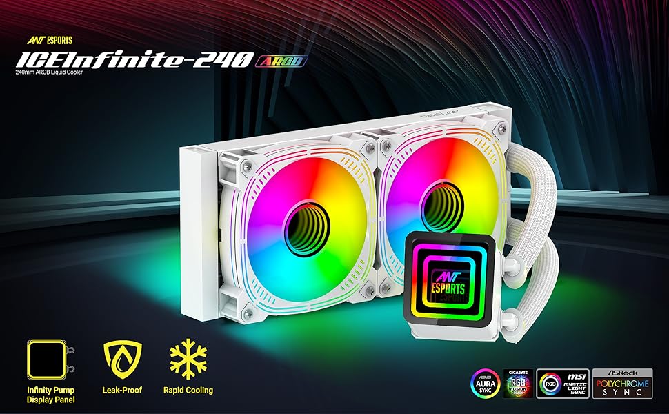 ant esports infinity 240 argb cooler aio