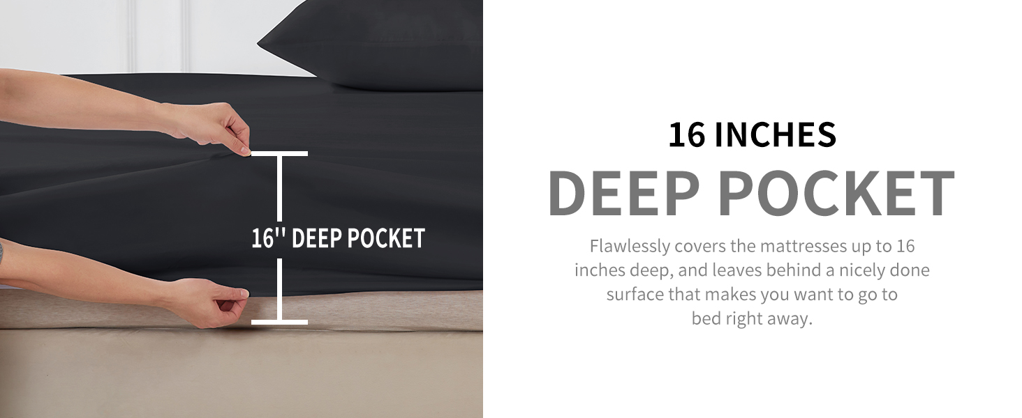 HCORA King Size Sheets Set Hotel Luxury 90GSM Brushed