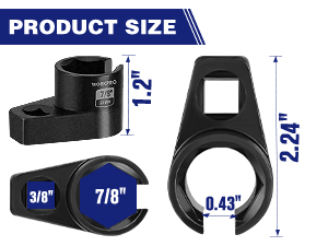 Offset Oxygen Sensor Socket