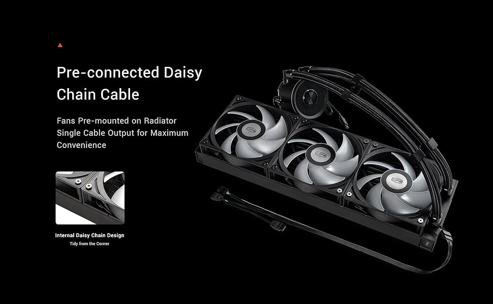 PCCOOLER CPS DA360 PRO ARGB Liquid Cooler 360mm AIO Black