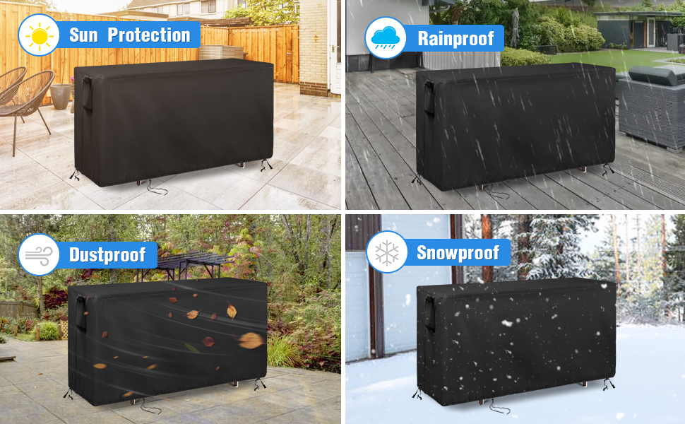 Kingling Outdoor Table Cover for Outdoor Bar Table, 55