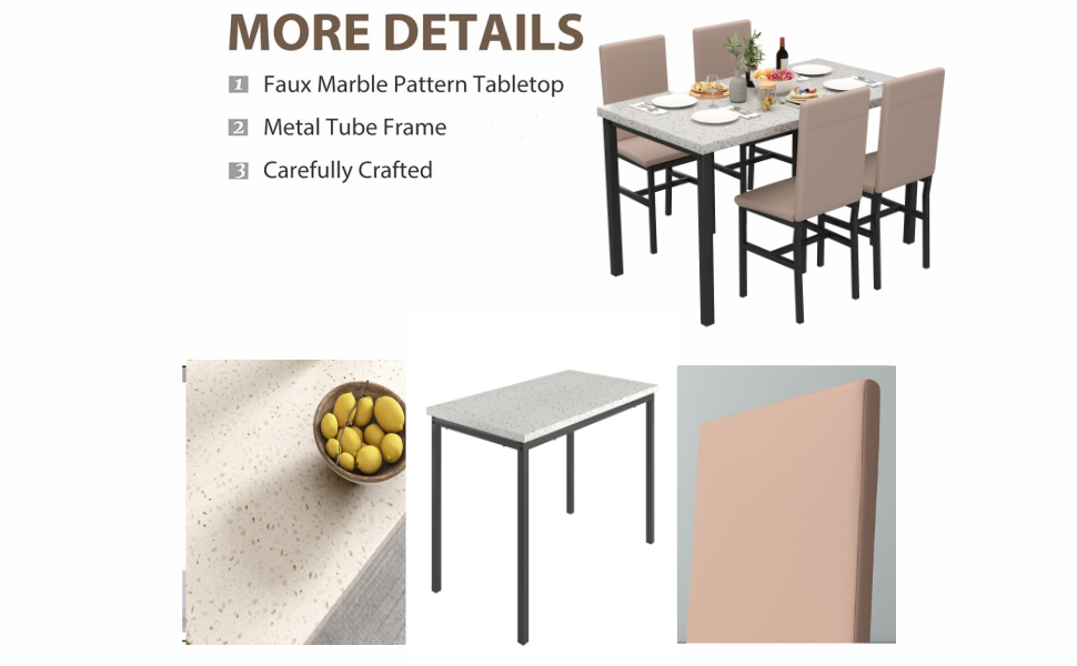 small breakfast nook table set