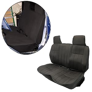 Amazon.com: KUAFU Black Bench Seat Cover Compatible with