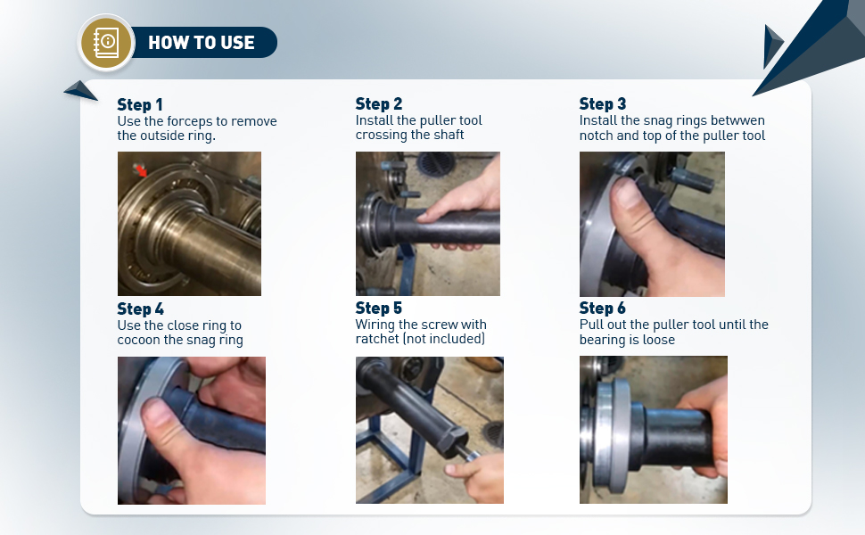 Oni Tools Input Shaft Bearing Puller for Eaton Fuller Ultra Shift Plus Transmission