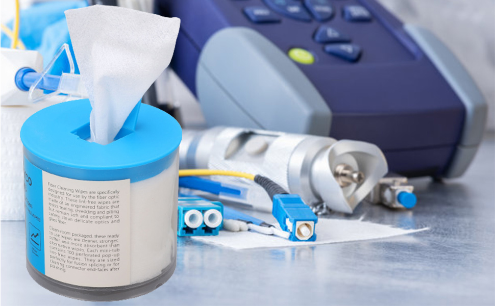 Fiber Optic Cleaning, Eyeglasses Wipes Antistatic Lintfree Dust Free