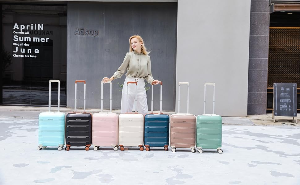 Joyway Luggage 3 Piece Sets， Lightweight Rolling Hardside