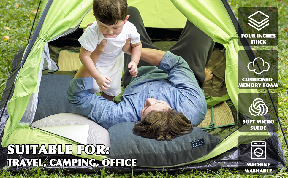 Gold Armour Camping Pillow Travel Pillow for Sleeping and Traveling Camping Accessories Gear