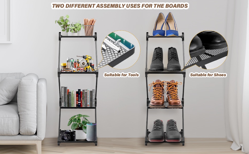 metal shoe rack
