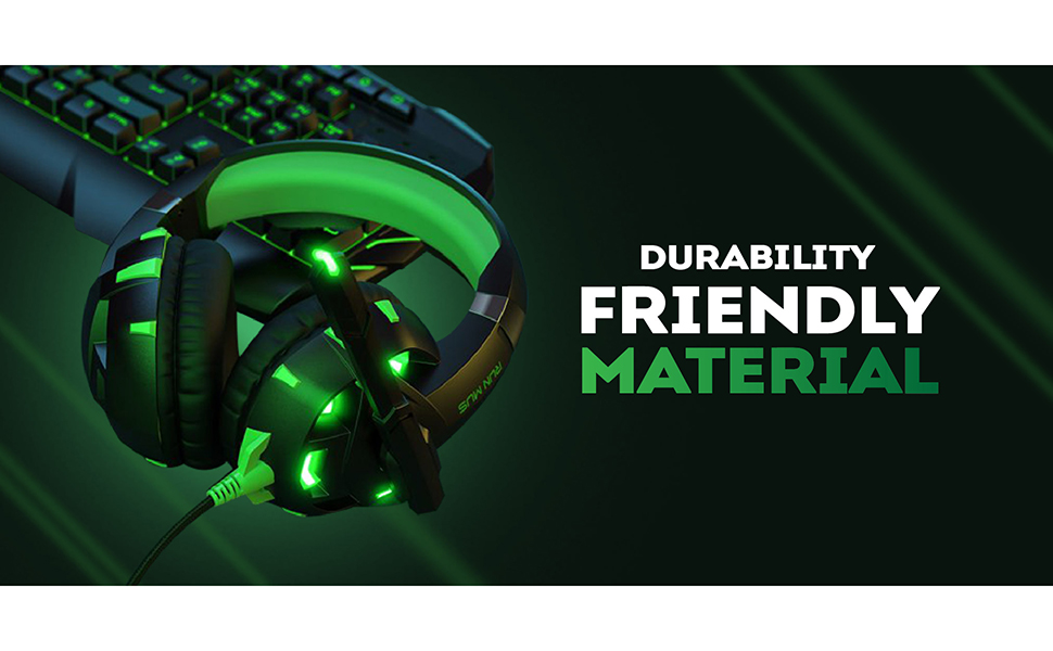 Gaming Headphone Wired LED Lights