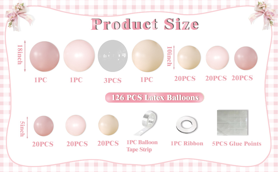 Dusty Pink Balloon Arch Kit