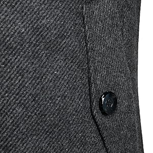 woolen coat man with side slant entry pockets 