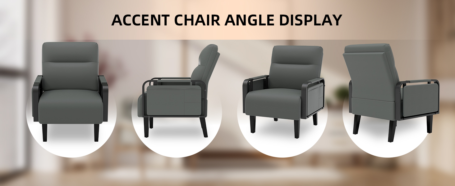 gray arm chair