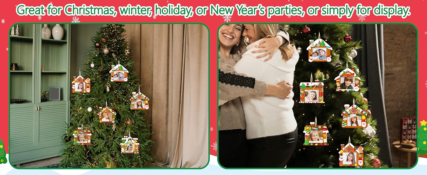 80UncleKimby 56Pcs Christmas Gingerbread House Picture