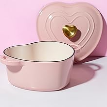 baking bake oven cast iron dutch cook cooking pink pot