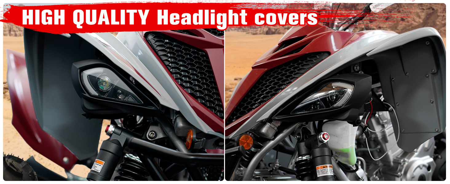 Headlight Covers for Yamaha Raptor 250 350 700 YFZ 450 YFZ450R YFZ450X Wolverine