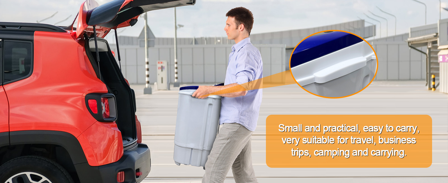 Display4top Portable Compact Mini Twin Tub Washing Machine and Spin