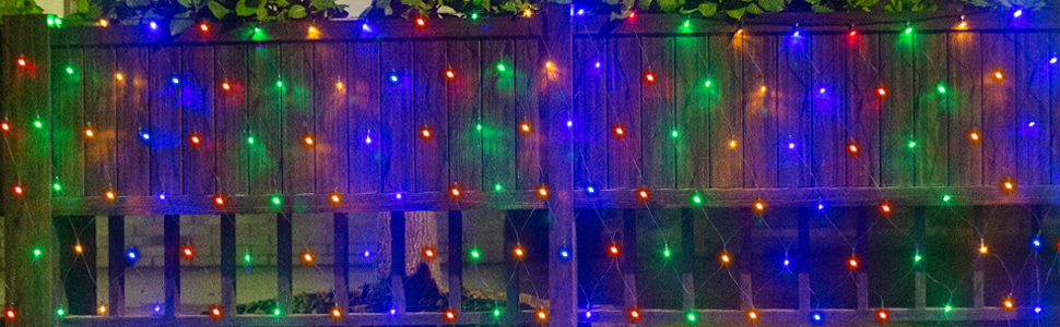 colorful net string light