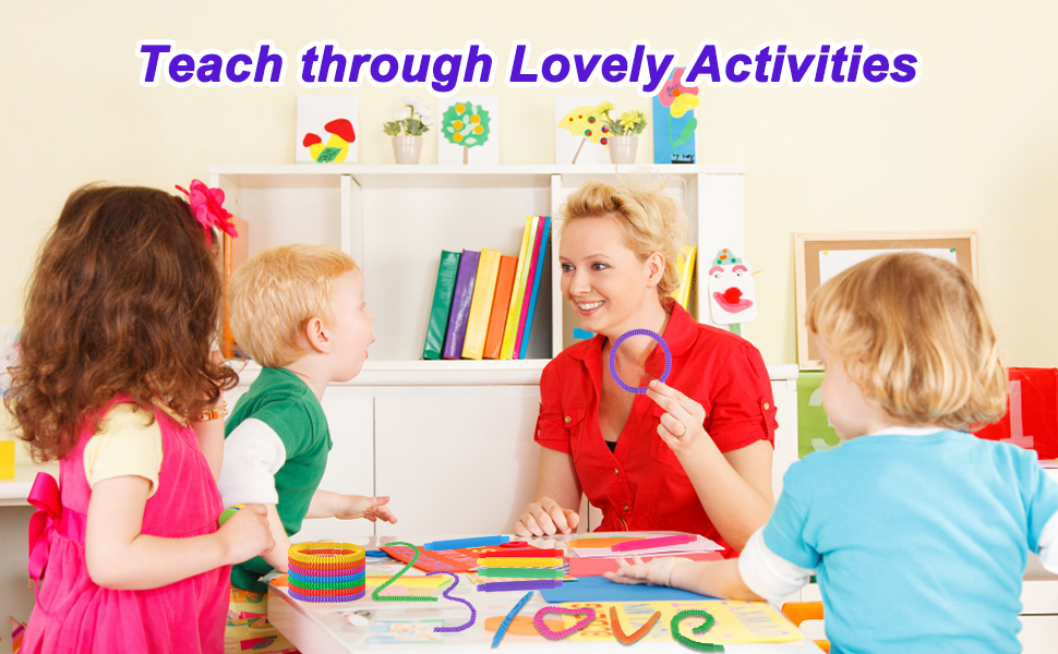 100 Pack Fidget Sensory Toy PopTubes