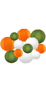 12pc St Patricks Day Paper Lanterns