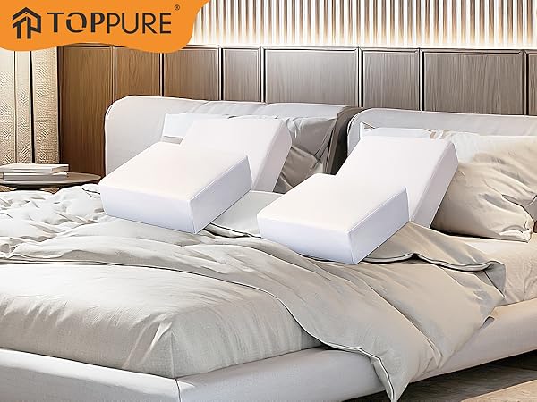 the pillows 3点セット Amazon.com: TOPPURE Cube Memory Foam Pillow for Side