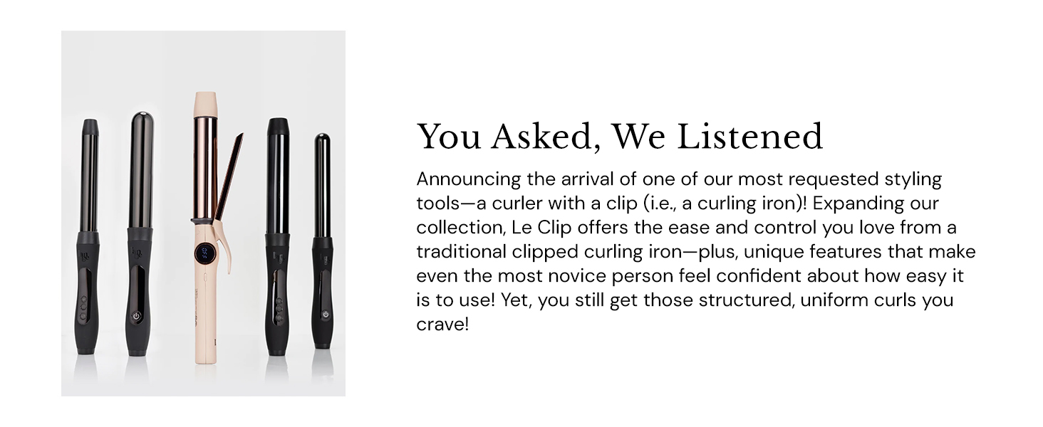 L'ANGE Titanium Curling Iron 1.25" Salon Styling Tool for