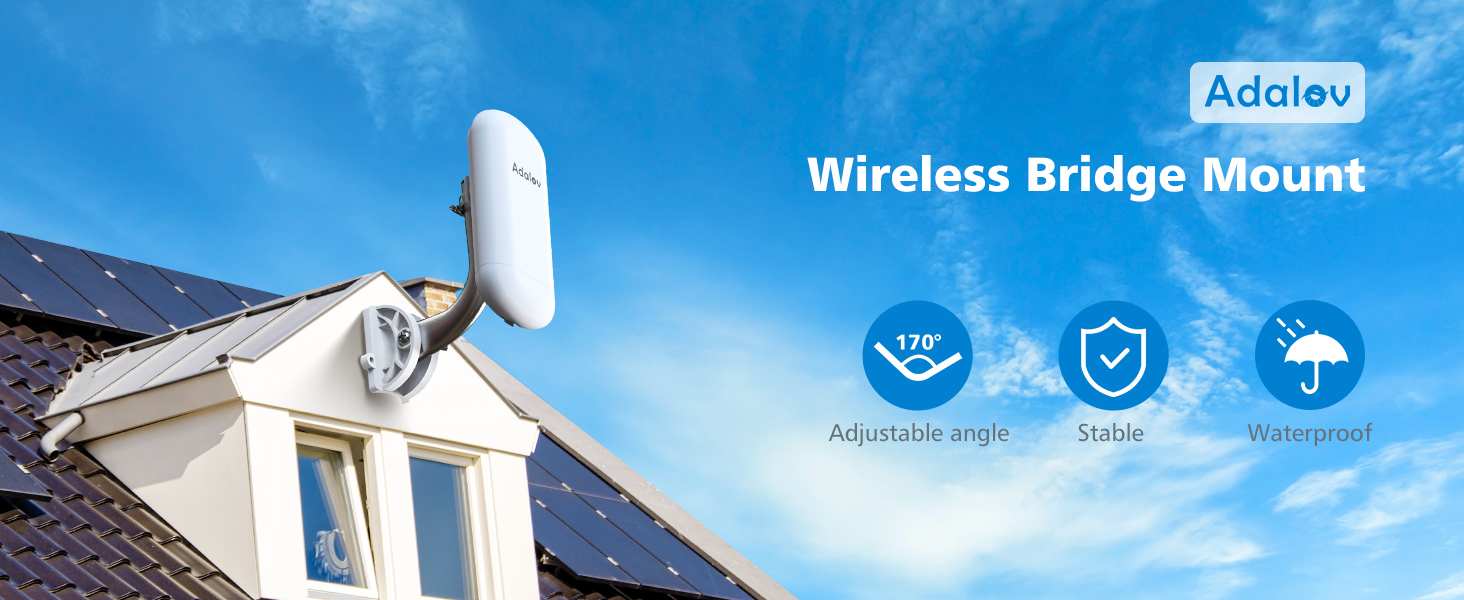 2Pack Wireless Bridge Bracket Mount, Adalov Universal