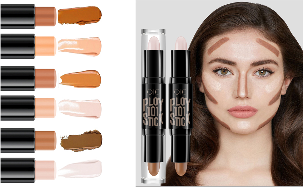 Cream Contour Stick, Double Head Highlight Contour Stick