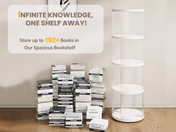 ニシコイ　シェルフS Amazon.com: SYNCVIBE 4 Tier Rotating Bookshelf, Small Corner