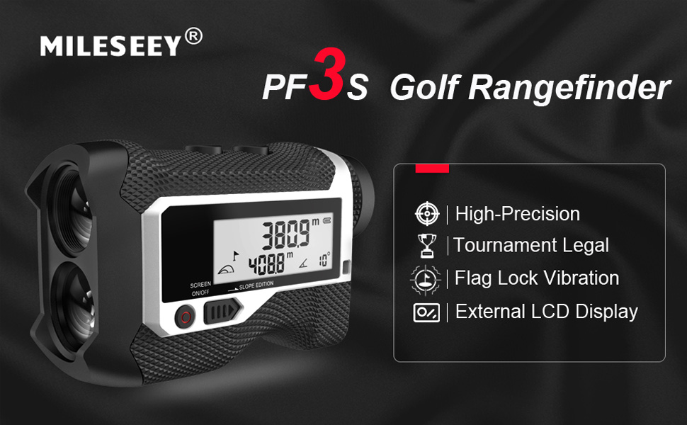 MiLESEEY Golf Range Finder 875 Yds with Slope Switch, Flag Lock