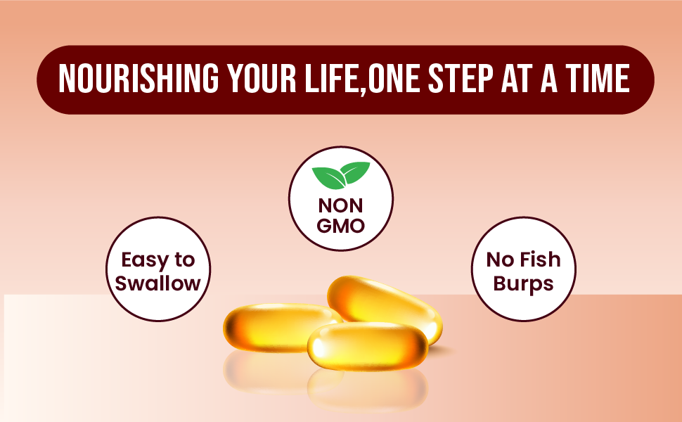 Tata 1mg Salmon Omega 3 Fish Oil 1000mg, Fish Oil Capsules with Omega 3