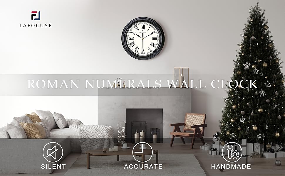 black wall clock kitchen