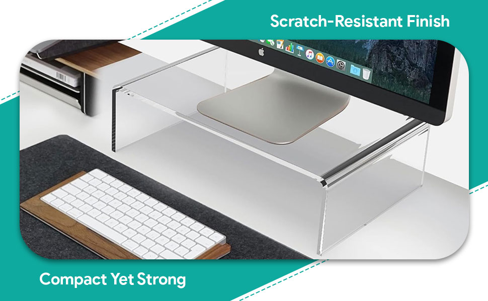 SPN-JGSP Acrylic Transparent Computer Monitor Riser Stand