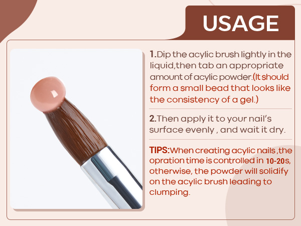 acrylic brush for nail
