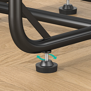c shaped side table