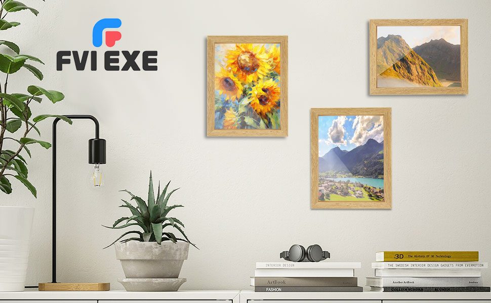 FVIEXE 6PCS 5x7 Floating Frame, Double Glass Floating