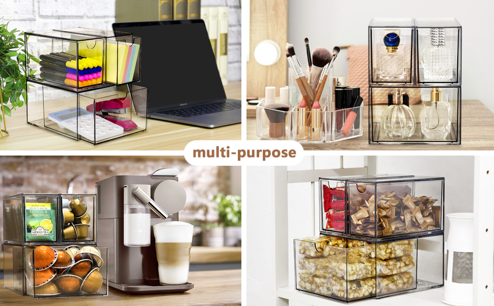 3 Acrylic Coffee K Cup and Tea Bag Organizer, Coffee Pod Drawer Holders A+2.jpg