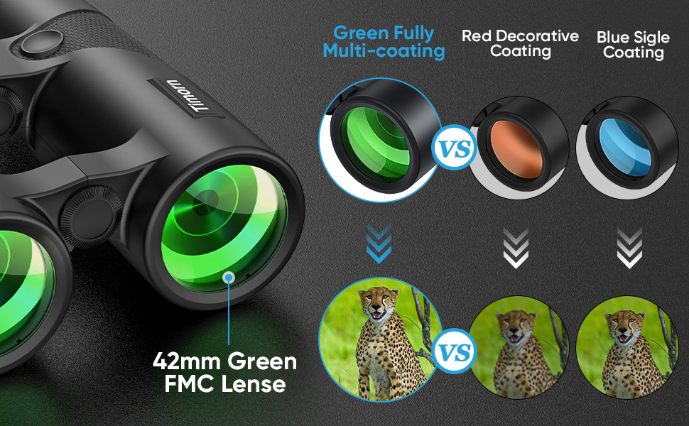 Compact 10x25 High Power Binoculars For Outdoor Survival & Camping