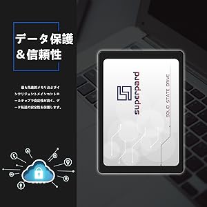 内蔵型SSD Superpard SSD M.2 2280 4TB SATA III SSD 4TB M.2 2280 S SHARKSPEED 3D NAND SATA III 6 Gb/s