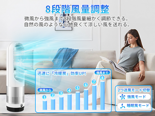 Amazon.co.jp: 扇風機 羽根なし タワーファン【2025年猛暑対策