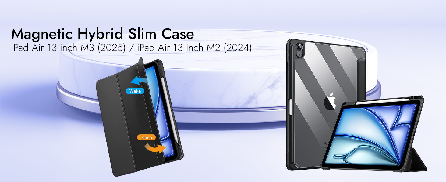 Magnetic Hybrid Case for iPad Air 13 inch 2024