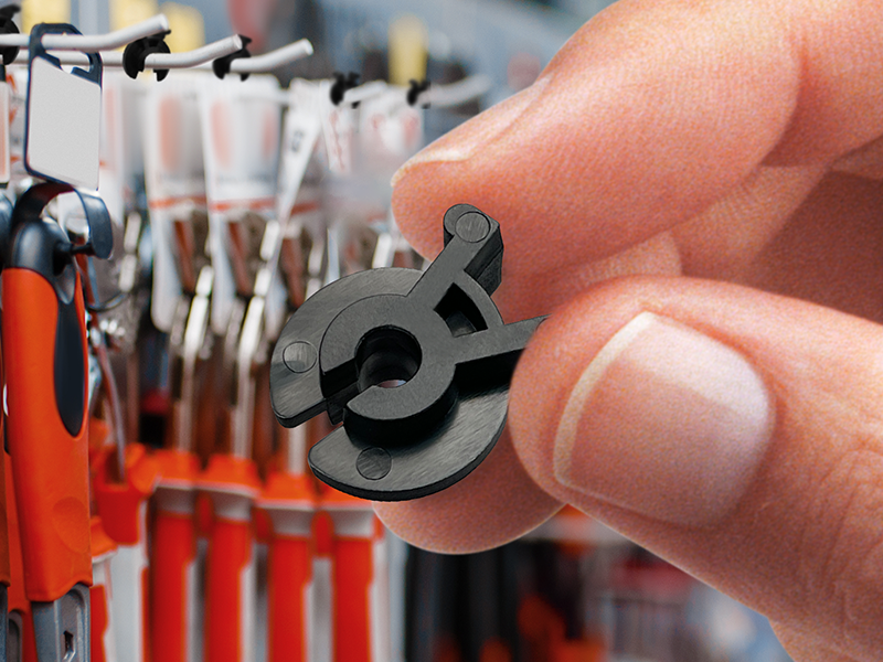 Gluposti Peg Hook Stoppers for 1/4 Pegboard Hooks & Slatwall Hooks, White Round